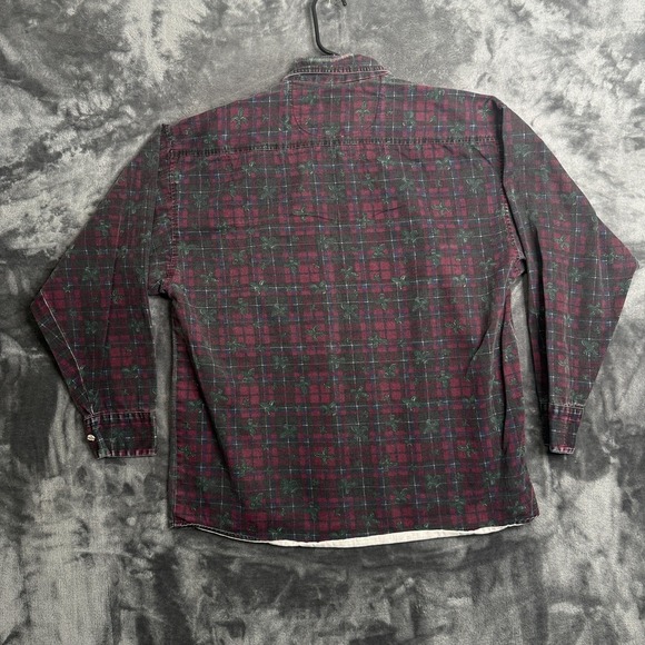 Vintage FRANK Single Pocket Long Sleeve Collard Shirt Button Down Size Medium - Picture 7 of 7